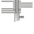 Yucca Symmetric, YS(C)-180-060, Chrom, Cover, Yucca-Armatur, Thermostat Design Line, Yucca-Armatur mit Blende kurz,