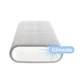 special PE, smooth inner skin, Ø 110 mm, Clinside logo, lable, TUB-CT-FL51, OnFloor (flat oval pipe)