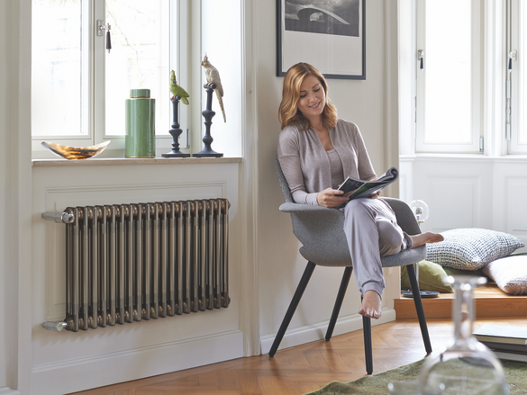 Rendering Zehnder Charleston Decorative radiator Front view