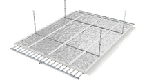 Rendering Zehnder ZFP Heating and cooling ceiling system 