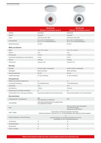 Produktbroschüre Zehnder Tabelle ComfoValve Luna