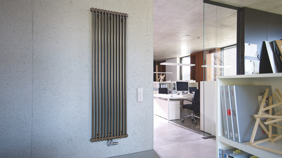 Rendering Zehnder Charleston Decorative radiator Front view