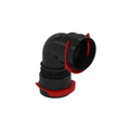 ComfoFit bend DN75, RapidLock Connector, for ComfoTube 75, 90°, black, polymer