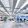 Zehnder ZFP, RHC, CP, Ceiling Panel, Zehnder, Reference, warehouse, production, hall, Rena, Mönchweiler