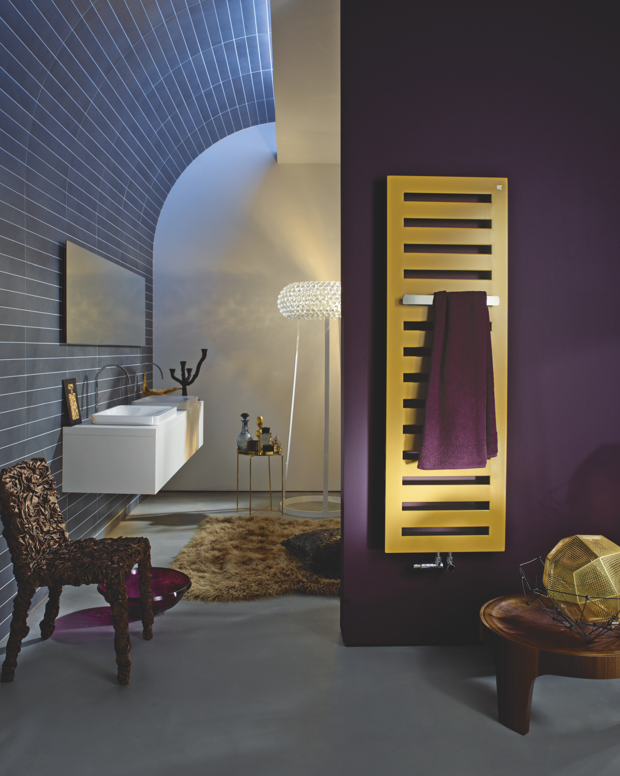 Rendering Zehnder Metropolitan Bar Decorative radiator Front view