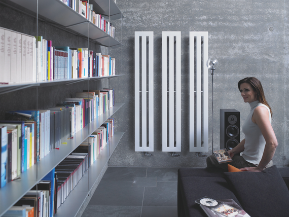 Zehnder_RAD_Metropolitan-HY_livingroom_books Rendering Zehnder Metropolitan Decorative radiator Front view