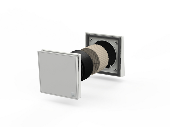 Cut-Out Zehnder ComfoSpot 55 Twin Comfortable indoor ventilation Front view