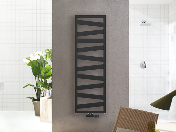 Rendering Zehnder Ribbon Decorative radiator Front view