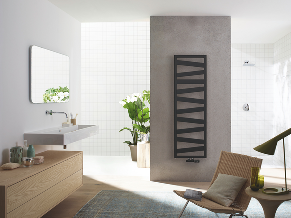 Rendering Zehnder Ribbon Decorative radiator Front view