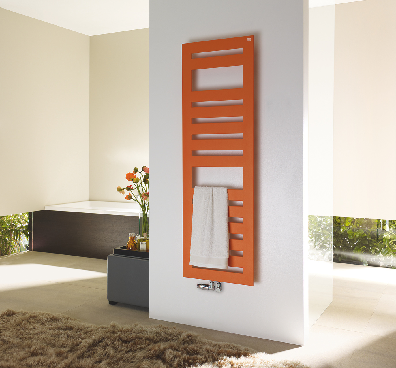 Rendering Zehnder Metropolitan Spa Decorative radiator Front view