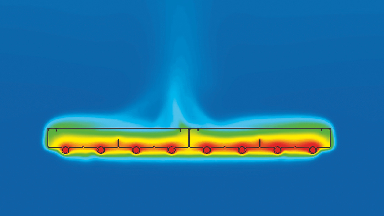 Illustration Zehnder ZFP Heating and cooling ceiling system 
