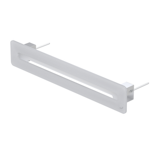 Zehnder_CSY_ComfoGrid CSB/P Linea_DGR-CSB/P-L400-W75-Linea-White Rendering ComfoGrid CSB Design line Comfortable indoor ventilation Angled view