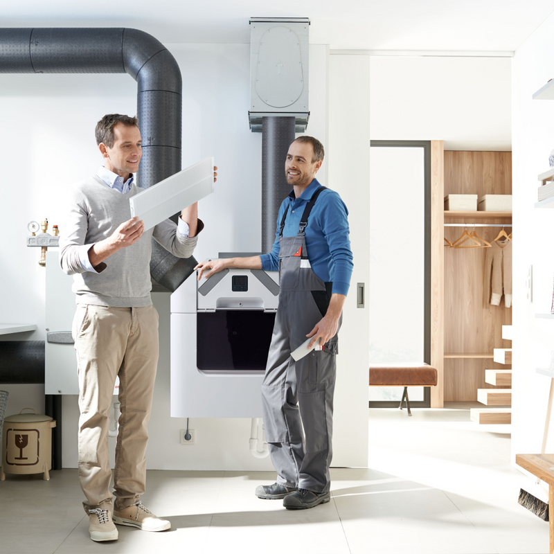 Photograph Zehnder ComfoPipe Compact Comfortable indoor ventilation 