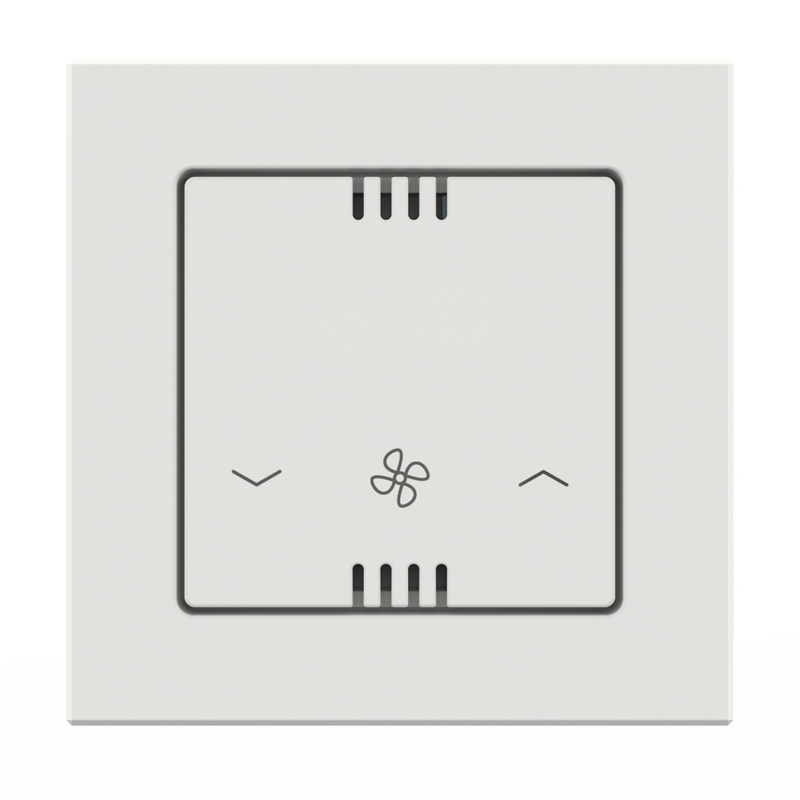 Rendering Zehnder ComfoControl Comfort Wired Comfortable indoor ventilation Angled view