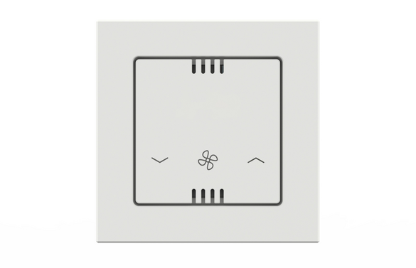 Rendering Zehnder ComfoControl Comfort Wired Comfortable indoor ventilation Angled view