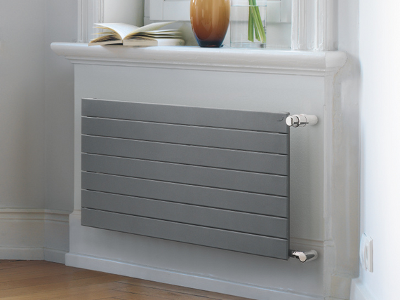 Zehnder_RAD_Nova-HY_Titane Rendering Zehnder Nova Decorative radiator Front view
