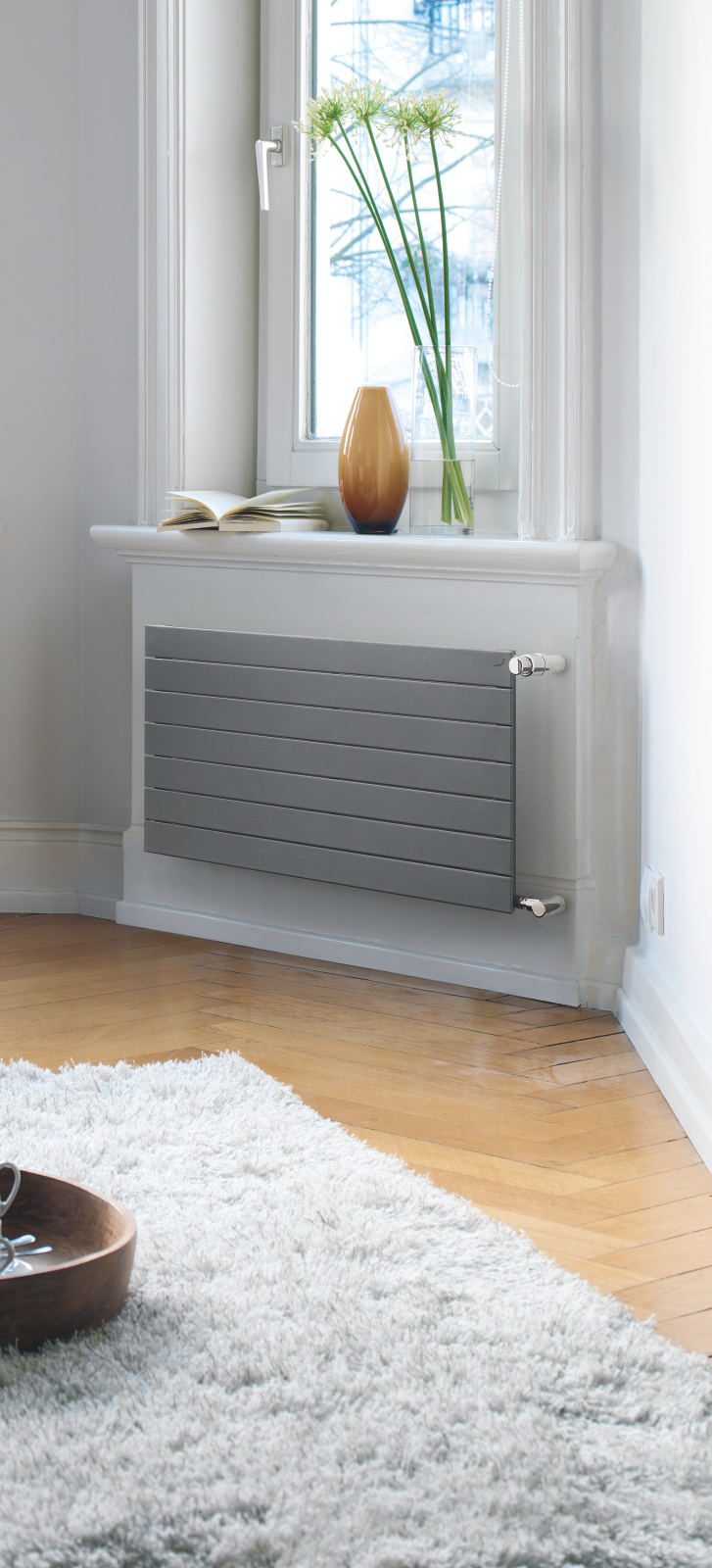 Rendering Zehnder Nova Decorative radiator Front view