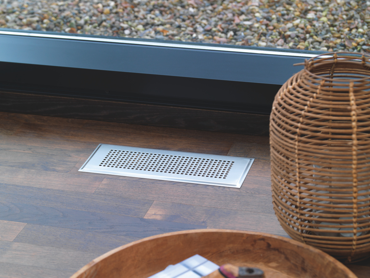 Zehnder_CSY_Design_grilles_Roma_Milieu_living_room Rendering Zehnder ComfoGrid CLD Comfortable indoor ventilation Top view