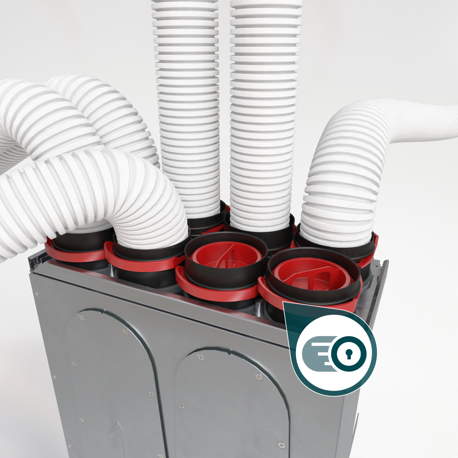 System, Comfo Well, Mounting Plate, Rapid Lock, Tube, CLD Grill, bend with rapid lock,