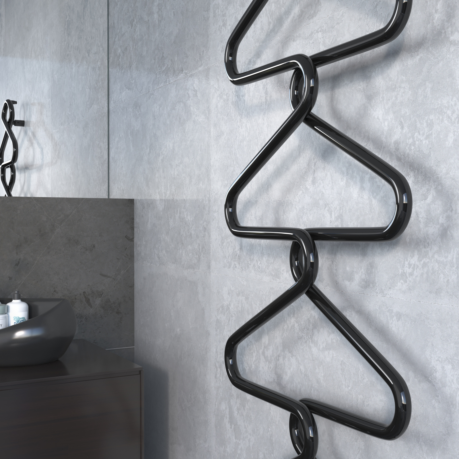Rendering Zehnder Archibald Decorative radiator 