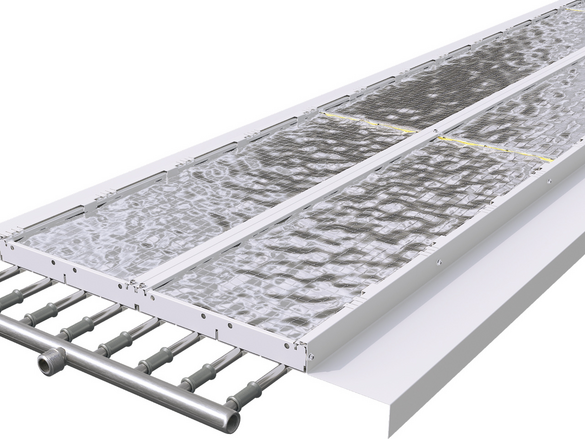 Zehnder, System GRM, Global, RHC, Ceiling Panels, CP, DSP, ZFP, rendering, detail, 600/8, smooth, radiation shield