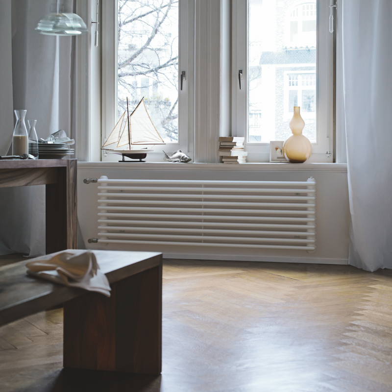 Rendering Zehnder Charleston Turned Decorative radiator Front view