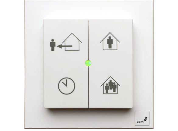 Cut-Out Zehnder EVO Switch Comfortable indoor ventilation 