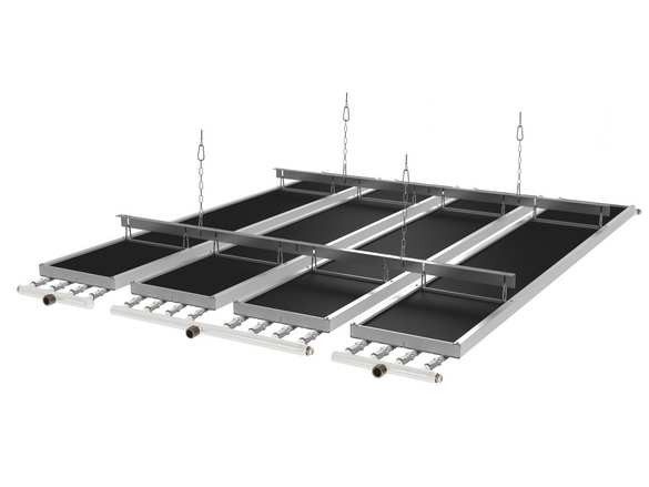 Rendering Zehnder ZIP Heating and cooling ceiling system 