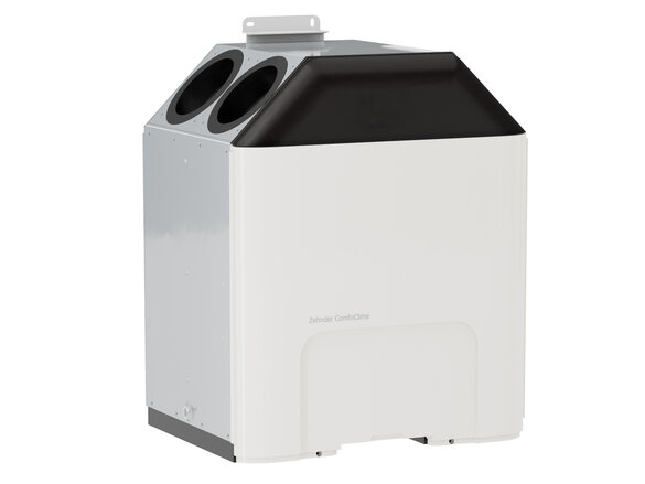 Cut-Out Zehnder ComfoClime Q Comfortable indoor ventilation Angled view