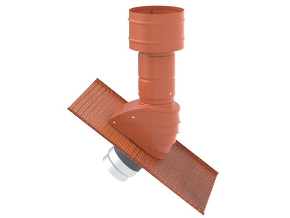 Cut-Out Zehnder ComfoEdge roof terminal Comfortable indoor ventilation Angled view