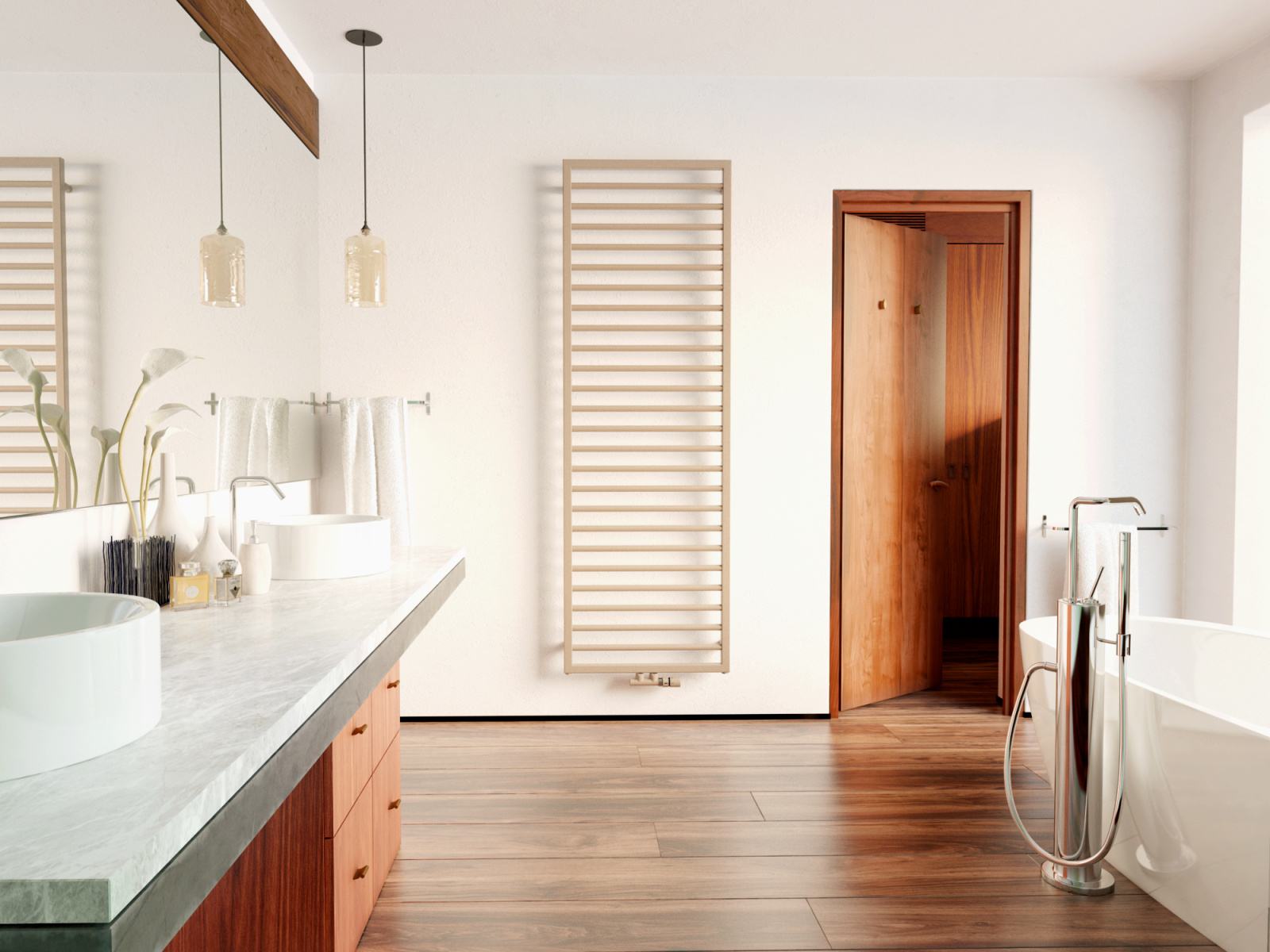 Key Visual Zehnder Subway Decorative radiator Angled view