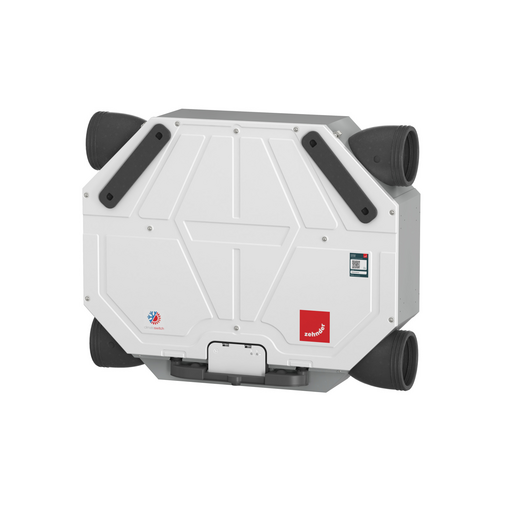 Cut-Out Zehnder ComfoAir Flex 250 Comfortable indoor ventilation Angled view