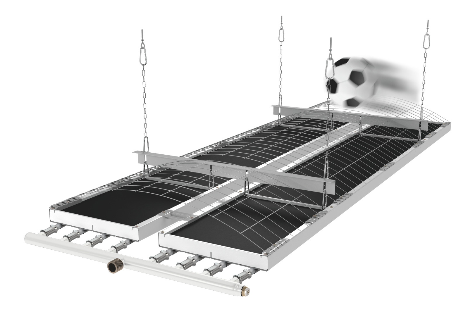 Rendering Zehnder ZIP Heating and cooling ceiling system 