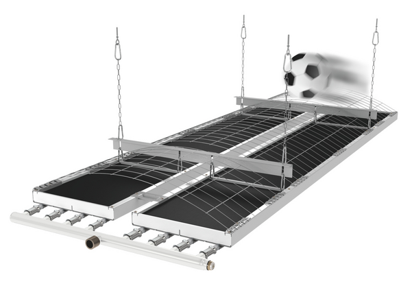 Rendering Zehnder ZIP Heating and cooling ceiling system 