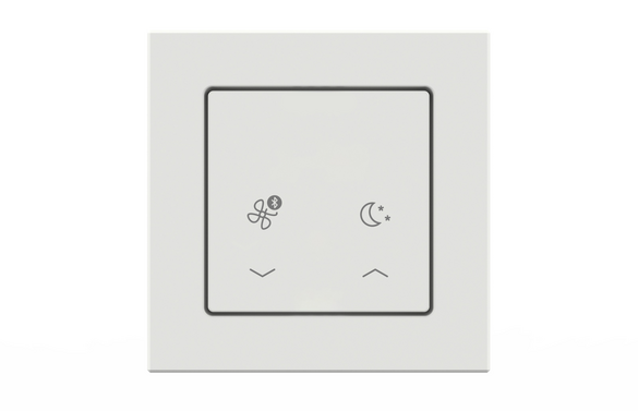 Rendering Zehnder ComfoSpot 55 Twin Comfortable indoor ventilation Front view