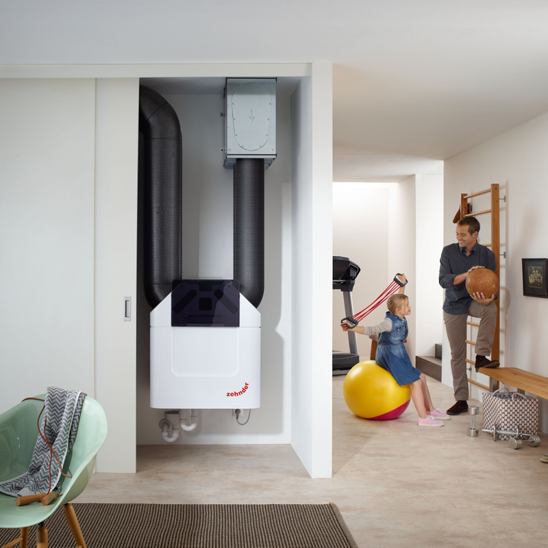Rendering Zehnder ComfoPipe Plus Comfortable indoor ventilation