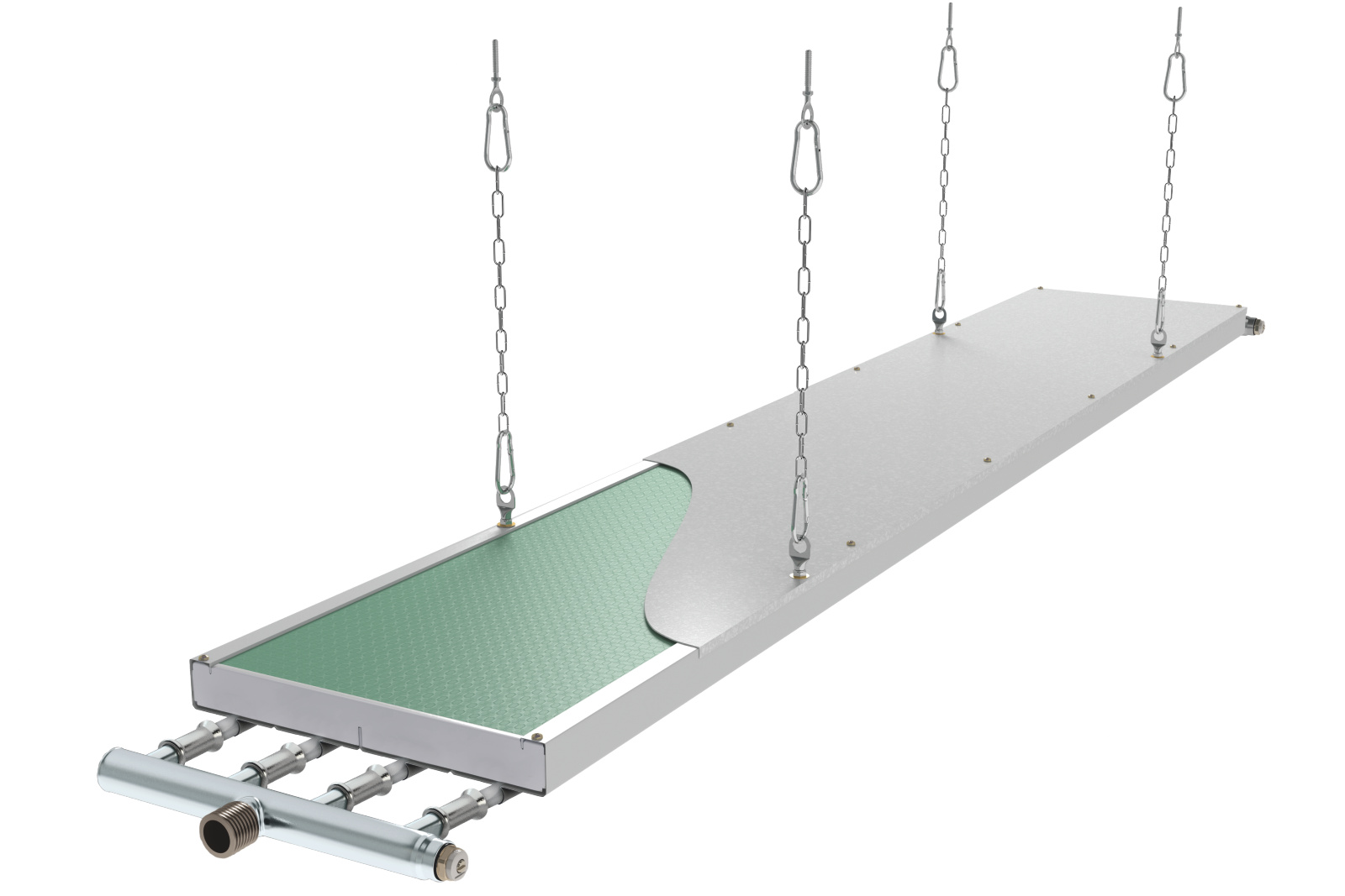 Cut-Out Zehnder ZIP Heating and cooling ceilings Rear view