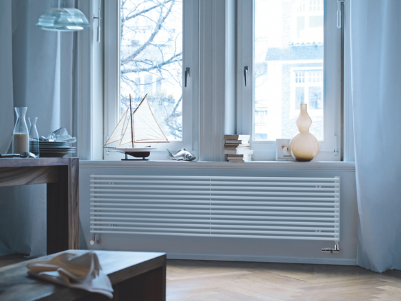 Rendering Zehnder Kleo Decorative radiator Front view