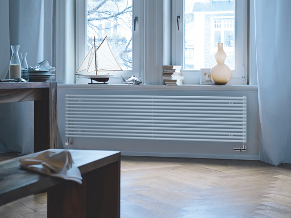 Rendering Zehnder Kleo Decorative radiator Front view
