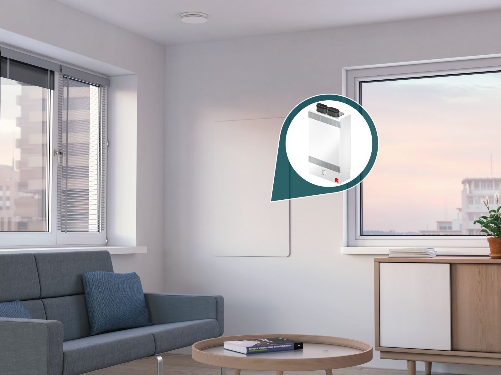 Lösung mit Zehnder ComfoAir Fit 100