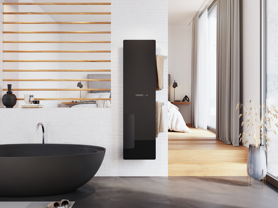 Zehnder_RAD_SC_Deseo-Verso-EL_milieu-bathroom en suite Rendering Deseo Verso Decorative radiator Front view