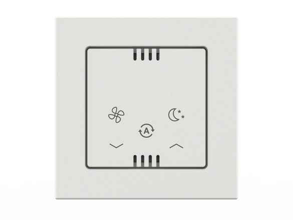 Rendering Zehnder ComfoControl Wired Comfortable indoor ventilation Front view